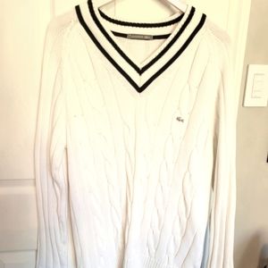 Lacoste Men's Cable Knit Sweater